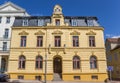 Historic yellow building in the center of Schwerin