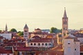 Historic Zadar skyline and rooftops Royalty Free Stock Photo