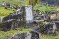 Historical abandoned Jewish Cemetery in Sarajevo. Bosnia and Herzegovina