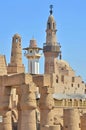 The Abu Haggag Mosque integrated into the structure of Luxor Temple, Egypt Royalty Free Stock Photo
