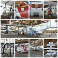 Historical aircraft restoration project new york Royalty Free Stock Photo