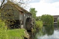 Historical Alsatian water mill France Royalty Free Stock Photo