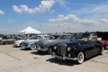 Historical American made cars on display at the Antique Automobile Association of Brooklyn Annual Spring Car Show Royalty Free Stock Photo