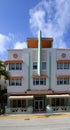 Historical Art Deco Building in Miami South Beach, Florida Royalty Free Stock Photo