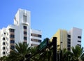 Historical Art Deco Buildings in Miami South Beach, Florida Royalty Free Stock Photo