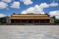 Historical Asian Hung Mieu Temple building in Hue Imperial City, Central Vietnam.