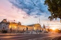 Austrian Parliament building on Ring Road in Vienna Royalty Free Stock Photo