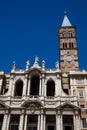 Historical Basilica of Saint Mary Major built on 1743 in Rome Royalty Free Stock Photo