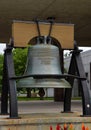 Historical Bell in State Capitol Park in St. Paul, the Capital City of Minnesota