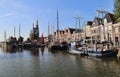 Historical boats in Hoorn, Holland