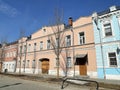 Moscow, Russia, March, 21, 2024. Historical building at the address: 45 Shkolnaya Street