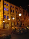 Historical building Berlin night Buddha Royalty Free Stock Photo