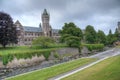 Historical building in the campus of University of Otago in Dunedin, New Zealand Royalty Free Stock Photo