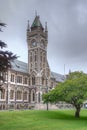 Historical building in the campus of University of Otago in Dunedin, New Zealand Royalty Free Stock Photo
