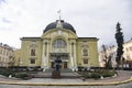 Historical building of Chernivtsi Music and Drama Theater in CHERNIVTSI, UKRAINE. December 2021