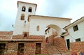 Historical Building of Chinchero village, Located on the Hilltop in Sacred Valley of the Incas, Cuzco, Peru