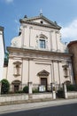 Historical building with intricate white facade in Poland, Krakow