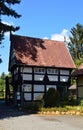 Historical Building in the Park French Garden in the Old Town of Celle, Lower Saxony Royalty Free Stock Photo