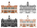Historical building in Porto Alegre, Brazil Royalty Free Stock Photo