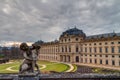 Historical Building of the Residence of Wurzburg in Bavaria Royalty Free Stock Photo