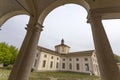 The historical building of the `Rotonda della Besana` in Milan, Italy