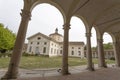 The historical building of the `Rotonda della Besana` in Milan, Italy