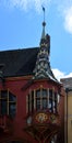 Historical Building on the Square Muensterplatz in the Old Town of Freiburg in Breisgau, Baden S Wuerttemberg Royalty Free Stock Photo