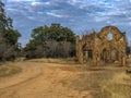 Historical building still standing in dirt