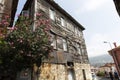 Historical buildings of bartin amasra, made of wood and tin materials, still in active use.
