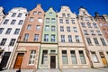 Historical buildings on Dluga street in Gdansk Royalty Free Stock Photo