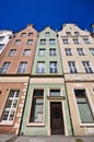 Historical buildings on Dluga street in Gdansk Royalty Free Stock Photo