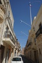 Classic architecture of Mellieha city, Malta.