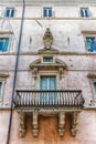 Historical buildings in the old city center of Assisi, Italy Royalty Free Stock Photo