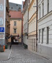 The historical buildings in the Old Riga