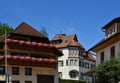 Historical Buildings in the Old Town of Bonndorf in the Black Forest, Baden - Wuerttemberg