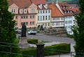 Historical Buildings in the Old Town of Gotha, Thuringia Royalty Free Stock Photo