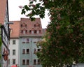 Historical Buildings in the Old Town of Jena, Thuringia Royalty Free Stock Photo