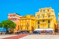 Historical buildings on Place du Palais in Monaco