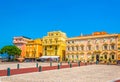 Historical buildings on Place du Palais in Monaco