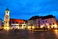 Historical buildings in the streets of Bratislava, Slovakia Royalty Free Stock Photo