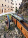 Historical cannon at Bojnice castle, Slovakia Royalty Free Stock Photo