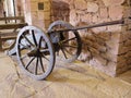 Historical cannon in Koenigsbourg castle in Orschwiller town in France