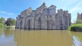 Historical castle in the city of Gent, Gravensteen Royalty Free Stock Photo