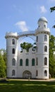 Historical Castle and Park on Peacock Island in Spring, Wannsee, Zehlendorf, Berlin Royalty Free Stock Photo