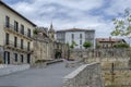 Historical castle style stone made ancient entrance to the centre of the town of Hondarribia