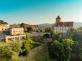 The castle Veveri in Brno Bystrc from above, Czech Republic Royalty Free Stock Photo