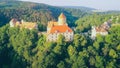 The castle Veveri in Brno Bystrc from above, Czech Republic Royalty Free Stock Photo