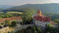 The castle Veveri in Brno Bystrc from above, Czech Republic Royalty Free Stock Photo