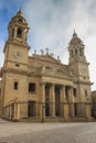 Historical cathedral in the center of Pamplona