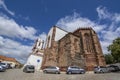 The historical Cathedral of Silves Portugal. Travel and vacatio